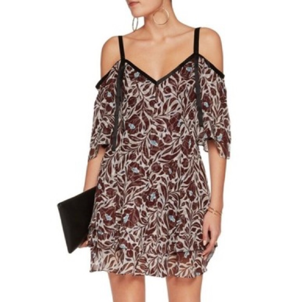 Cinq a Sept Corinna Floral Silk Dress